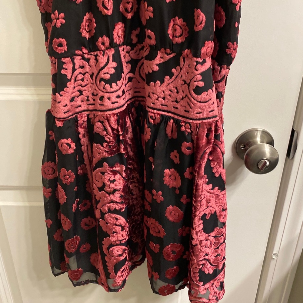 Ramy Brook "Naima" velvet burnout cocktail dress. - Picture 14 of 16